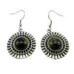 Fashion, accesorii si bijuterii - Femei - Bijuterii femei - Cercei femei - Cercei candelabru model raze cu ochi de tigru natural - Infinity.ro