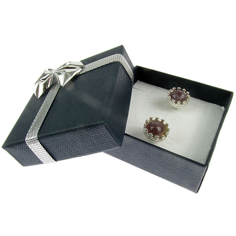 Fashion, accesorii si bijuterii - Femei - Bijuterii femei - Cercei femei - Cercei argint model coroana cu ametist - Infinity.ro