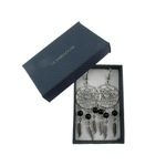 Fashion, accesorii si bijuterii - Femei - Bijuterii femei - Cercei femei - Cercei candelabru Dreamcatcher cu onix natural - Infinity.ro