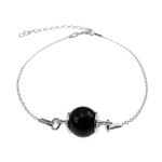 Fashion, accesorii si bijuterii - Femei - Bijuterii femei - Bratari femei - Bratara argint cu onix - Infinity.ro