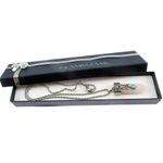 Fashion, accesorii si bijuterii - Femei - Bijuterii femei - Coliere femei - Colier inox pandantiv cuart roz cu un varf - Infinity.ro