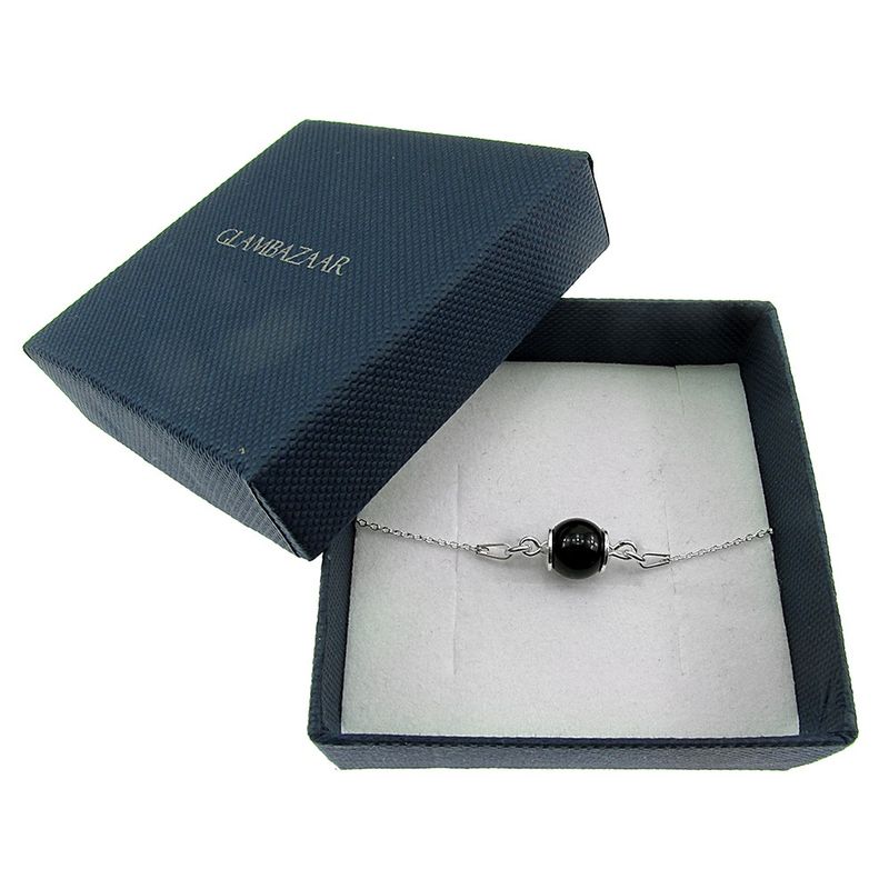 Fashion, accesorii si bijuterii - Femei - Bijuterii femei - Bratari femei - Bratara argint cu onix - Infinity.ro