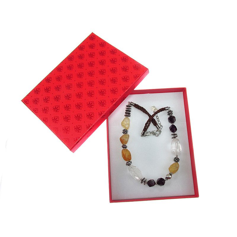 Fashion, accesorii si bijuterii - Femei - Bijuterii femei - Coliere femei - Colier Miracle cu citrin, cuart de stanca si ametist - Infinity.ro