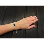 Fashion, accesorii si bijuterii - Femei - Bijuterii femei - Bratari femei - Bratara argint reglabila cu onix oval 14x10 MM - Infinity.ro