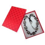 Fashion, accesorii si bijuterii - Femei - Bijuterii femei - Coliere femei - Colier Moon cu agate si onix - Infinity.ro