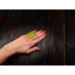 Fashion, accesorii si bijuterii - Femei - Bijuterii femei - Inele femei - Inel reglabil statement masiv cu agat galben 10A - Infinity.ro