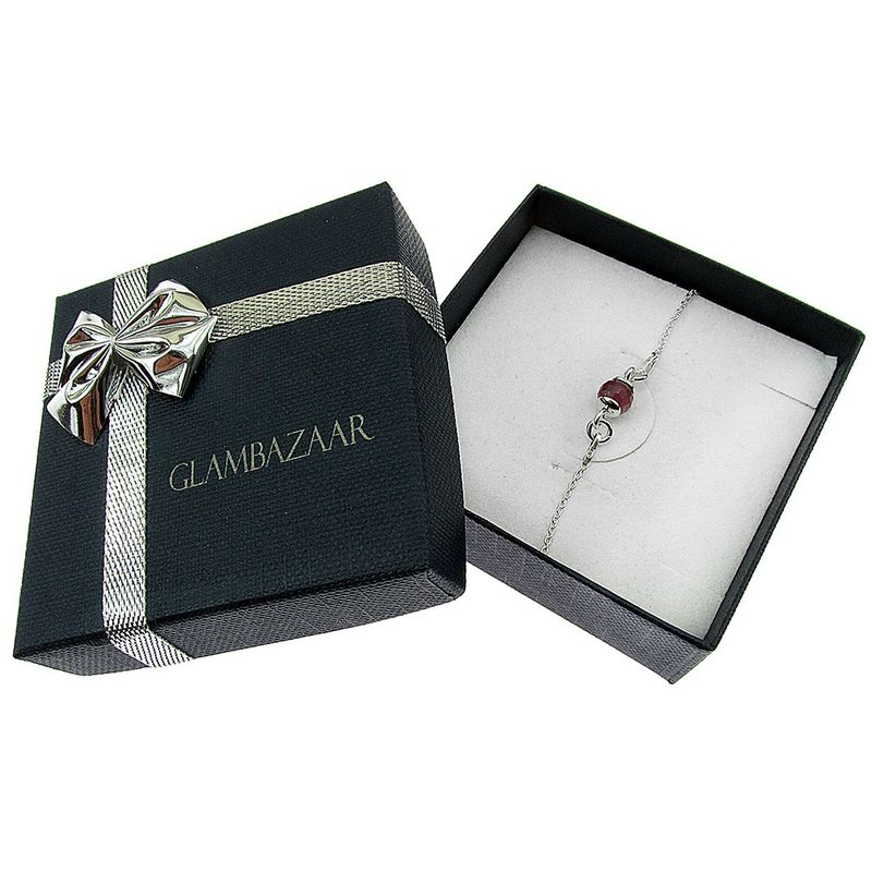 Jucarii, Copii si Bebe - Jucarii si jocuri - Jucarii de rol - Frumusete, bijuterii si accesorii fetite - Bratara argint fetite cu rubin fatetat natural - Infinity.ro