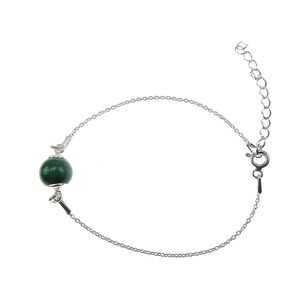 Bratara argint cu malachit natural
