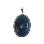 Fashion, accesorii si bijuterii - Femei - Bijuterii femei - Pandantive femei - Pandantiv argint mare cu agat albastru 25x18 MM - Infinity.ro