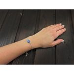 Fashion, accesorii si bijuterii - Femei - Bijuterii femei - Bratari femei - Bratara argint reglabila cu sodalit 14x10 MM - Infinity.ro