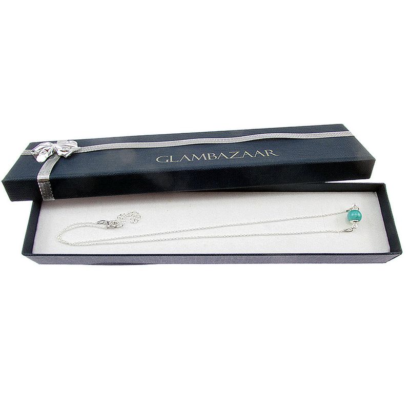 Fashion, accesorii si bijuterii - Femei - Bijuterii femei - Coliere femei - Colier argint cu amazonit natural - Infinity.ro