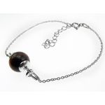 Fashion, accesorii si bijuterii - Femei - Bijuterii femei - Bratari femei - Bratara argint cu ochi de tigru natural - Infinity.ro