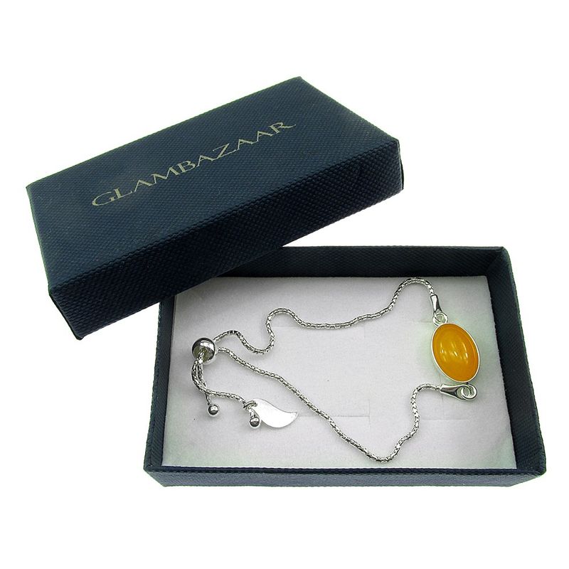 Fashion, accesorii si bijuterii - Femei - Bijuterii femei - Bratari femei - Bratara argint reglabila cu jad galben oval 14x10 MM - Infinity.ro