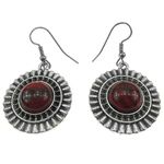 Fashion, accesorii si bijuterii - Femei - Bijuterii femei - Cercei femei - Cercei candelabru model raze cu jasp Moakit - Infinity.ro