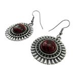 Fashion, accesorii si bijuterii - Femei - Bijuterii femei - Cercei femei - Cercei candelabru model raze cu jasp Moakit - Infinity.ro