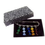 Fashion, accesorii si bijuterii - Femei - Bijuterii femei - Brose femei - Brosa ac de siguranta supradimensionat cu jad - Infinity.ro