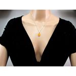 Fashion, accesorii si bijuterii - Femei - Bijuterii femei - Cercei femei - Set argint cu jad galben oval 14x10 MM - Infinity.ro