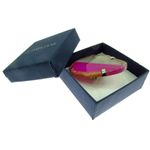 Fashion, accesorii si bijuterii - Femei - Bijuterii femei - Inele femei - Inel reglabil statement masiv cu agat roz natural 6A - Infinity.ro