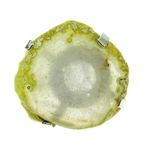 Fashion, accesorii si bijuterii - Femei - Bijuterii femei - Inele femei - Inel reglabil statement masiv cu agat alb-transparent geoda - Infinity.ro