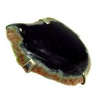 Fashion, accesorii si bijuterii - Femei - Bijuterii femei - Inele femei - Inel reglabil statement masiv cu agat negru natural 17A - Infinity.ro