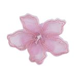 Casa si Gradina - Decoratiuni - DIY - Articole mercerie - Floare textila cu margele pentru decorare haine, diametru 8 cm, Roz antic - Infinity.ro