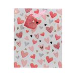 Market - Cadouri - Pungi cadou si accesorii - Punga cadou hartie L Scattered Hearts - Infinity.ro