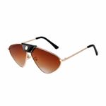 Fashion, accesorii si bijuterii - Barbati - Accesorii barbati - Ochelari de soare barbati - Ochelari de soare Mbrands, aviator - Auriu/Maro - Infinity.ro