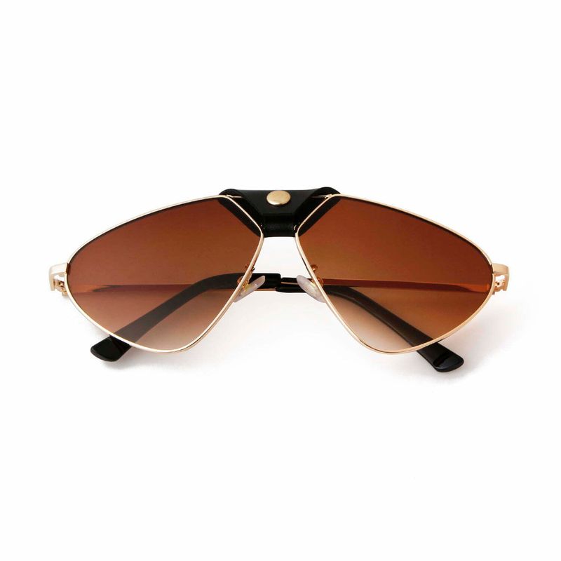 Fashion, accesorii si bijuterii - Barbati - Accesorii barbati - Ochelari de soare barbati - Ochelari de soare Mbrands, aviator - Auriu/Maro - Infinity.ro