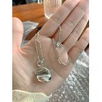 Fashion, accesorii si bijuterii - Femei - Bijuterii femei - Coliere femei - Colier MBrands din argint 925  cu Pandantiv cristal austria, forma lebada - Infinity.ro