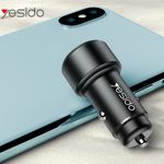 Laptop, Telefoane si Tablete - Telefoane mobile si accesorii - Accesorii Telefoane - Incarcatoare telefoane - Incarcator Auto USB QC3.0 18W, Type-C PD 24W, G343, Black - Infinity.ro