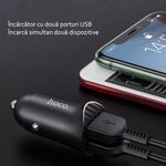 Laptop, Telefoane si Tablete - Telefoane mobile si accesorii - Accesorii Telefoane - Incarcatoare telefoane - Incarcator Auto 2x USB QC3.0, 18W, G302, Black - Infinity.ro