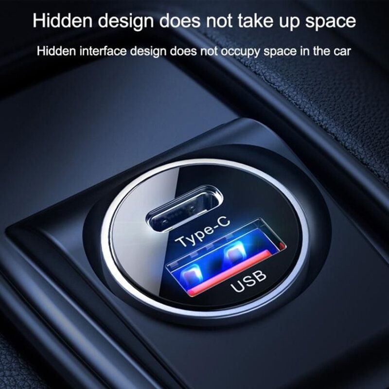 Laptop, Telefoane si Tablete - Telefoane mobile si accesorii - Accesorii Telefoane - Incarcatoare telefoane - Incarcator Auto Fast Charging USB QC3.0, Type-C 30W, G258, Black - Infinity.ro