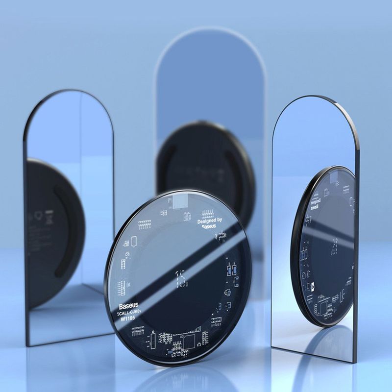 Laptop, Telefoane si Tablete - Telefoane mobile si accesorii - Accesorii Telefoane - Incarcatoare telefoane - Incarcator Wireless 15W, G318, Clear - Infinity.ro