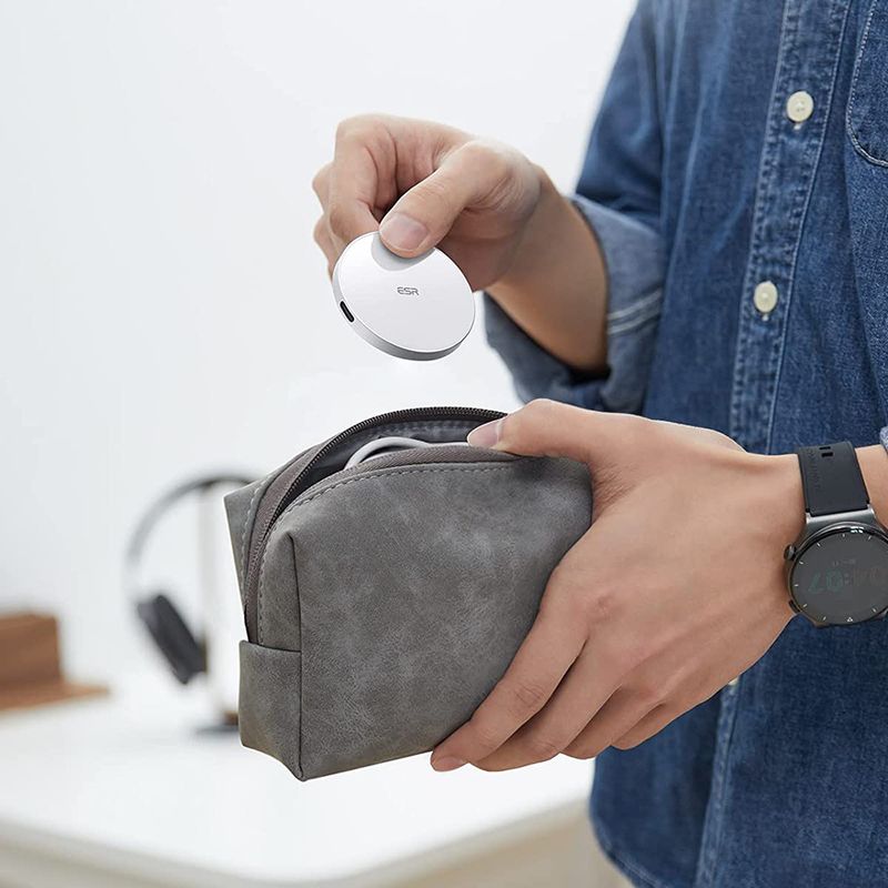 Laptop, Telefoane si Tablete - Telefoane mobile si accesorii - Accesorii Telefoane - Incarcatoare telefoane - Incarcator Wireless Compatibil MagSafe cu Suport, HaloLock, G268, White - Infinity.ro