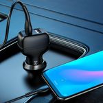 Laptop, Telefoane si Tablete - Telefoane mobile si accesorii - Accesorii Telefoane - Incarcatoare telefoane - Incarcator Auto 2xUSB, 12W, 2.4A, G315, Black - Infinity.ro