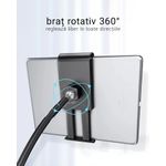 Laptop, Telefoane si Tablete - Telefoane mobile si accesorii - Accesorii Telefoane - Suport si docking telefoane - Suport telefon sau tableta de podea, Stand multifunctional, Livestream, Unghi reglabil la 360°, Inaltime pana la 175 cm - Infinity.ro