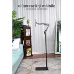 Laptop, Telefoane si Tablete - Telefoane mobile si accesorii - Accesorii Telefoane - Suport si docking telefoane - Suport telefon sau tableta de podea, Stand multifunctional, Livestream, Unghi reglabil la 360°, Inaltime pana la 175 cm - Infinity.ro