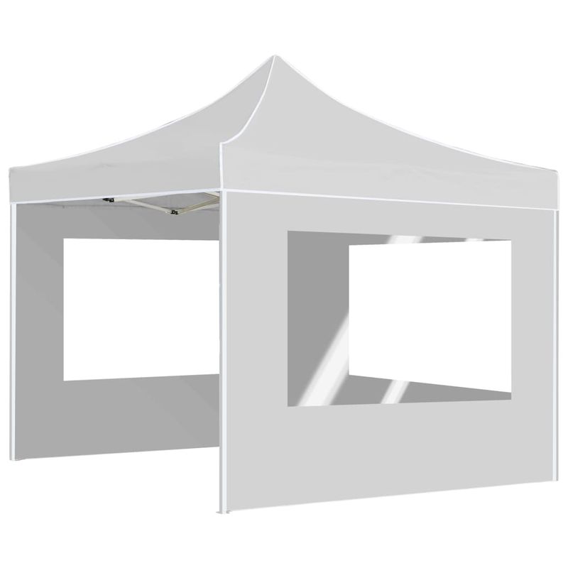 Casa si Gradina - Gradina si terasa - Umbrele si pavilioane - Pavilioane - Cort de petrecere pliabil cu pereti, alb, 2x2 m, aluminiu - Infinity.ro