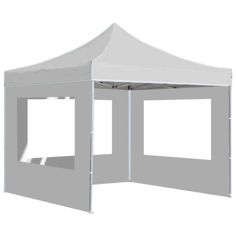 Casa si Gradina - Gradina si terasa - Umbrele si pavilioane - Pavilioane - Cort de petrecere pliabil cu pereti, alb, 2x2 m, aluminiu - Infinity.ro
