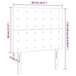 Casa si Gradina - Mobilier - Paturi si accesorii - Accesorii paturi - Tablie de pat cu LED, roz, 90x5x118/128 cm, catifea - Infinity.ro