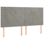 Casa si Gradina - Mobilier - Paturi si accesorii - Paturi - Pat box spring cu saltea, gri deschis, 180x200 cm, catifea - Infinity.ro