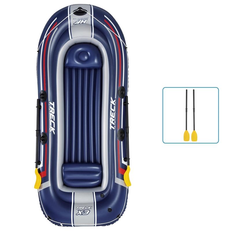 Sport si Outdoor - Sporturi acvatice - Rafting, caiac si canoe - Bestway Barca gonflabila Hydro-Force Treck X3, 307x126 cm - Infinity.ro