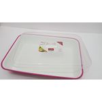Casa si Gradina - Bucatarie si vesela - Ustensile bucatarie - Tavi servire - Tava cu capac SanaLiving 25X35,5X7 cm 3,2 L - Fucsia - Infinity.ro