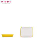 Casa si Gradina - Bucatarie si vesela - Ustensile bucatarie - Tavi servire - Tava SanaLiving cu capac 21x25.5x5.5 cm 1.5L - Galben - Infinity.ro