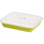 Casa si Gradina - Bucatarie si vesela - Ustensile bucatarie - Tavi servire - Tava SanaLiving cu capac 21x25.5x5.5 cm 1.5L - Verde Mar - Infinity.ro