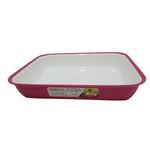 Casa si Gradina - Bucatarie si vesela - Ustensile bucatarie - Tavi servire - Platou 20,5X25X4,5 cm 1,5 L Sanaliving Fucsia - Infinity.ro