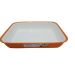 Casa si Gradina - Bucatarie si vesela - Ustensile bucatarie - Tavi servire - Platou 20,5X25X4,5 cm 1,5 L Sanaliving Portocaliu - Infinity.ro