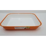 Casa si Gradina - Bucatarie si vesela - Ustensile bucatarie - Tavi servire - Platou 20,5X25X4,5 cm 1,5 L Sanaliving Portocaliu - Infinity.ro