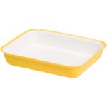 Casa si Gradina - Bucatarie si vesela - Ustensile bucatarie - Tavi servire - Tava Platou 20,5X25X4,5 cm 1,5 L Sanaliving Galben - Infinity.ro