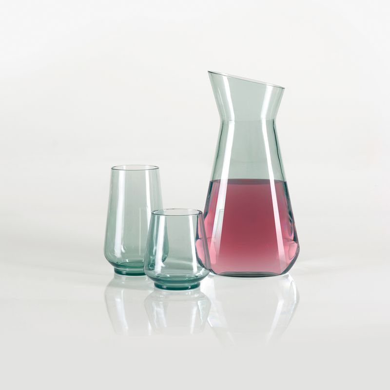 Casa si Gradina - Bucatarie si vesela - Cani si pahare - Pahare - Set de 4 pahare PANGEA 0.35 l - blue vintage - Infinity.ro